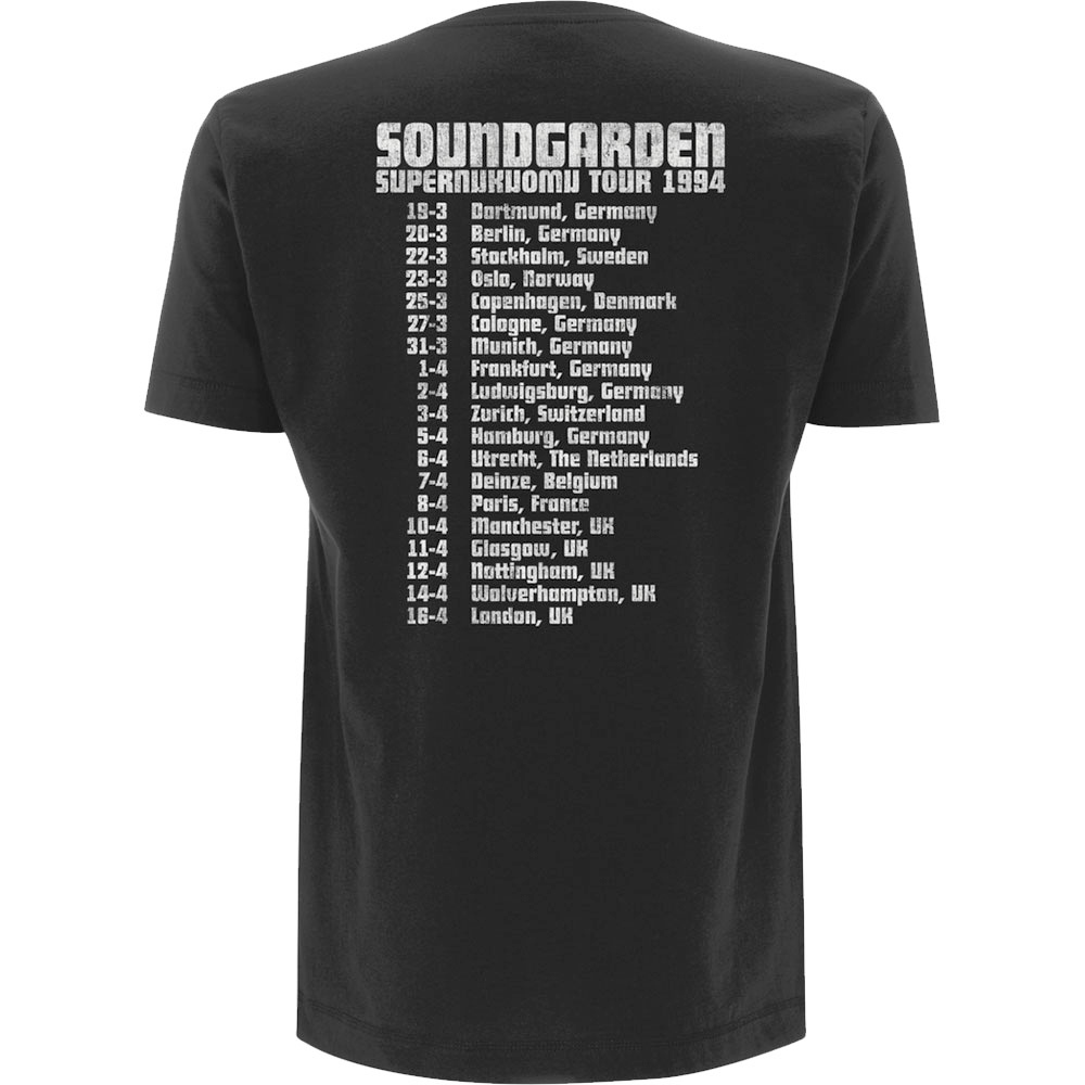 Soundgarden - Superunknown Tour '94 Tshirt Homme - Noir